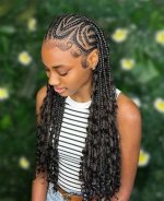 Creative Fulani Braids with Intricate Designs