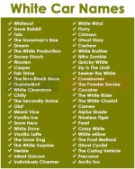 Discover Mesmerizing Names for Your White Car