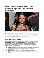 Exploring the Life and Journey of Chrisean Rock Child