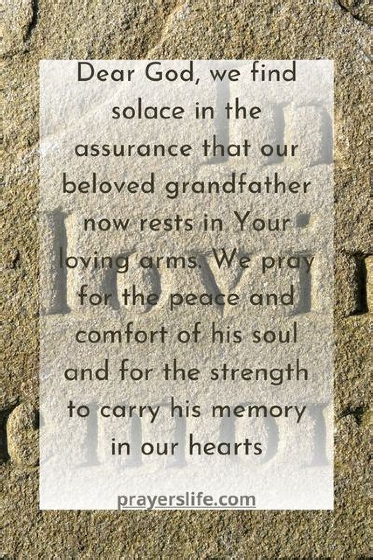 Finding Solace: a Prayer for Departed Father