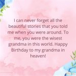 Happy Birthday Grandma in Heaven
