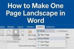 How to Make One Page Set in Landscape Orientation in a Word Document