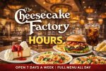 The Cheesecake Factory Holiday Hours Open & Close