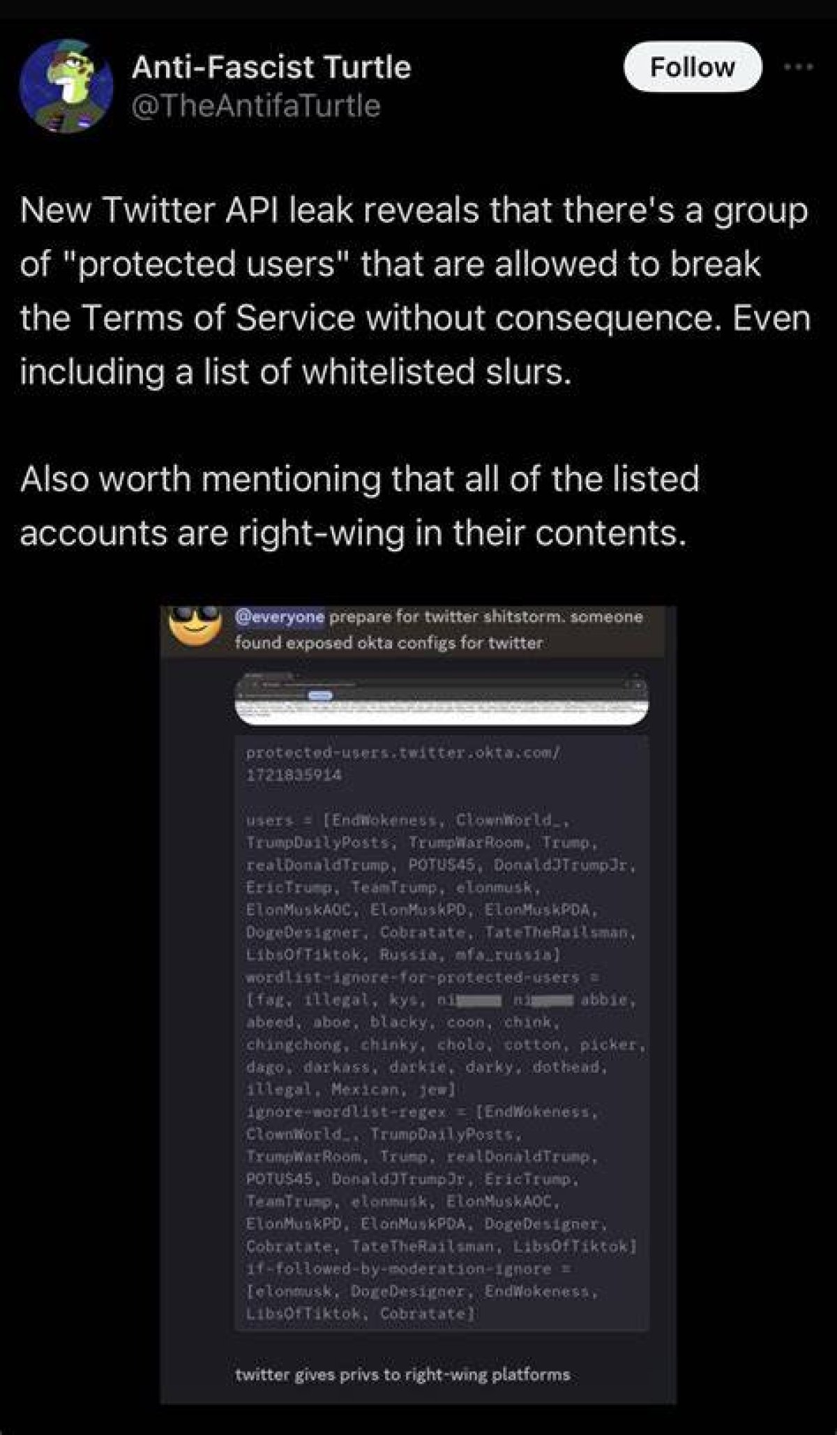 Understanding Twitter Api Leak Protected Users