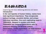 Unveiling the Meaning of Tawanda in Fried Green Tomatoes