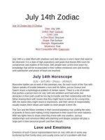 Unveiling the Mysteries of July 14Th Sign: a Deep Dive into the Traits and Personalities