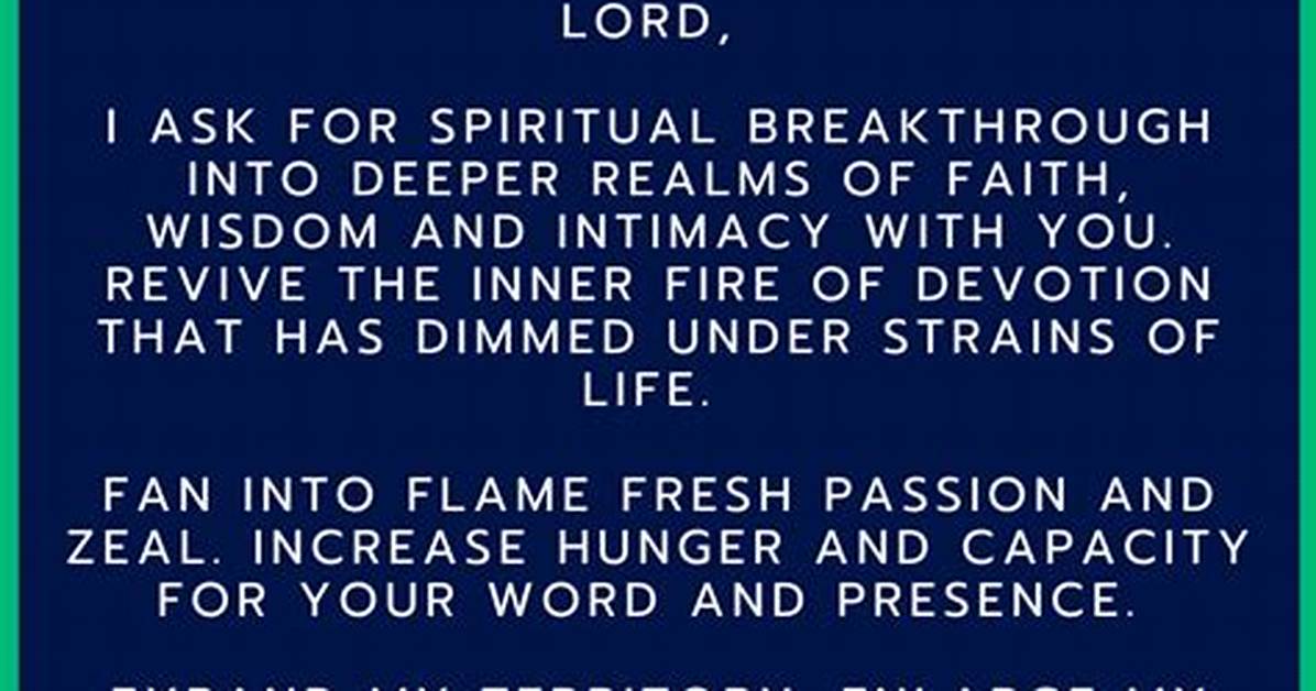 Your Guide to Prayer and Spiritual Breakthrough
